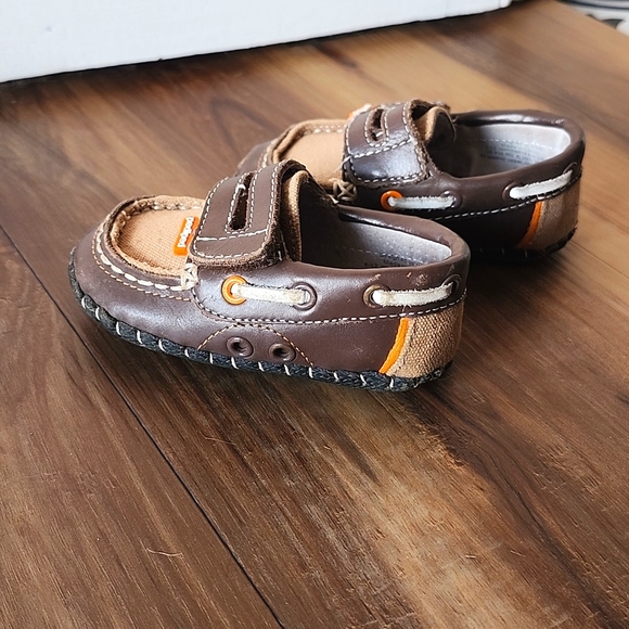 Pediped Originals Naples Brown Shoes for Baby - Picture 2 of 8